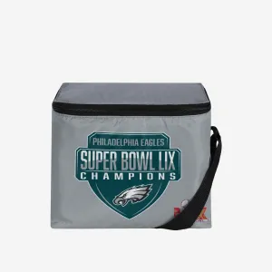 Philadelphia Eagles Super Bowl LIX Champions Big Logo Stripe 6 Pack Cooler