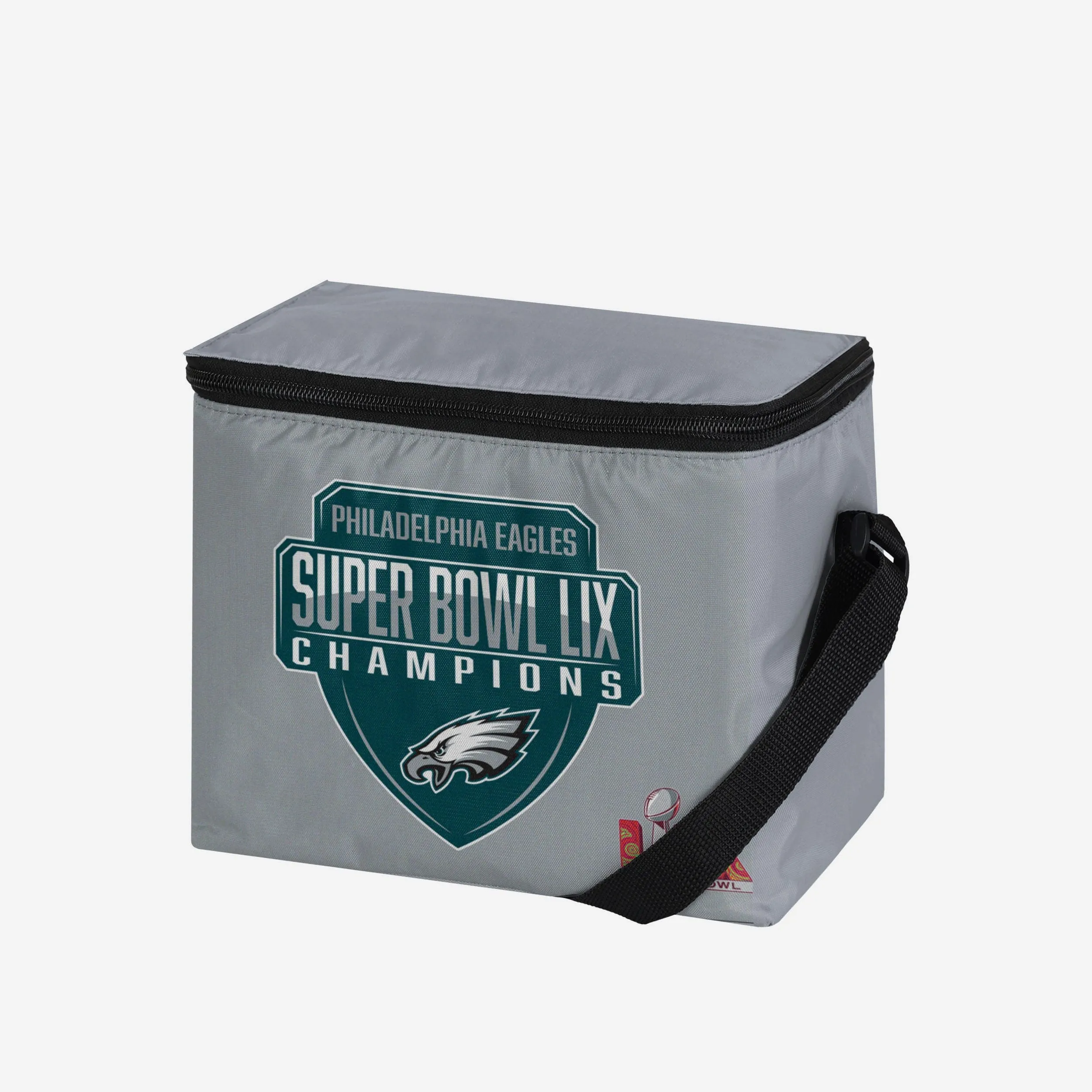 Philadelphia Eagles Super Bowl LIX Champions Big Logo Stripe 6 Pack Cooler