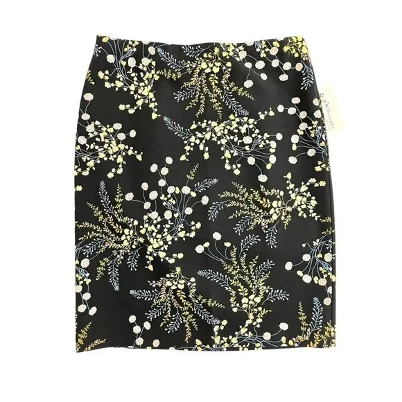 Philosophy Floral Pencil Skirt Above Knee Fitted SZ 8 NWT
