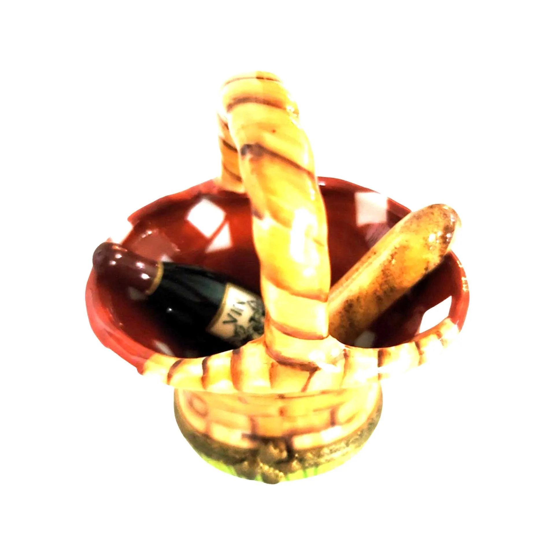 Picnic Basket w Wine and Bread