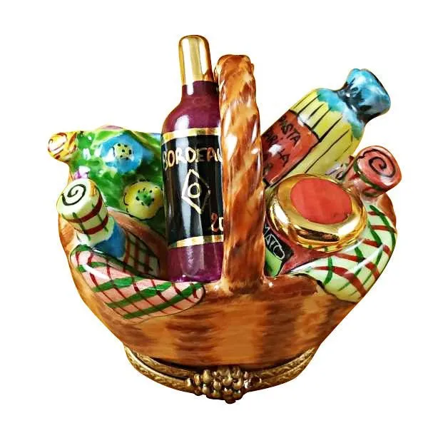 Picnic Basket with Bottle