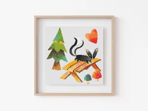 Picnic Cross Stitch Pattern #1088