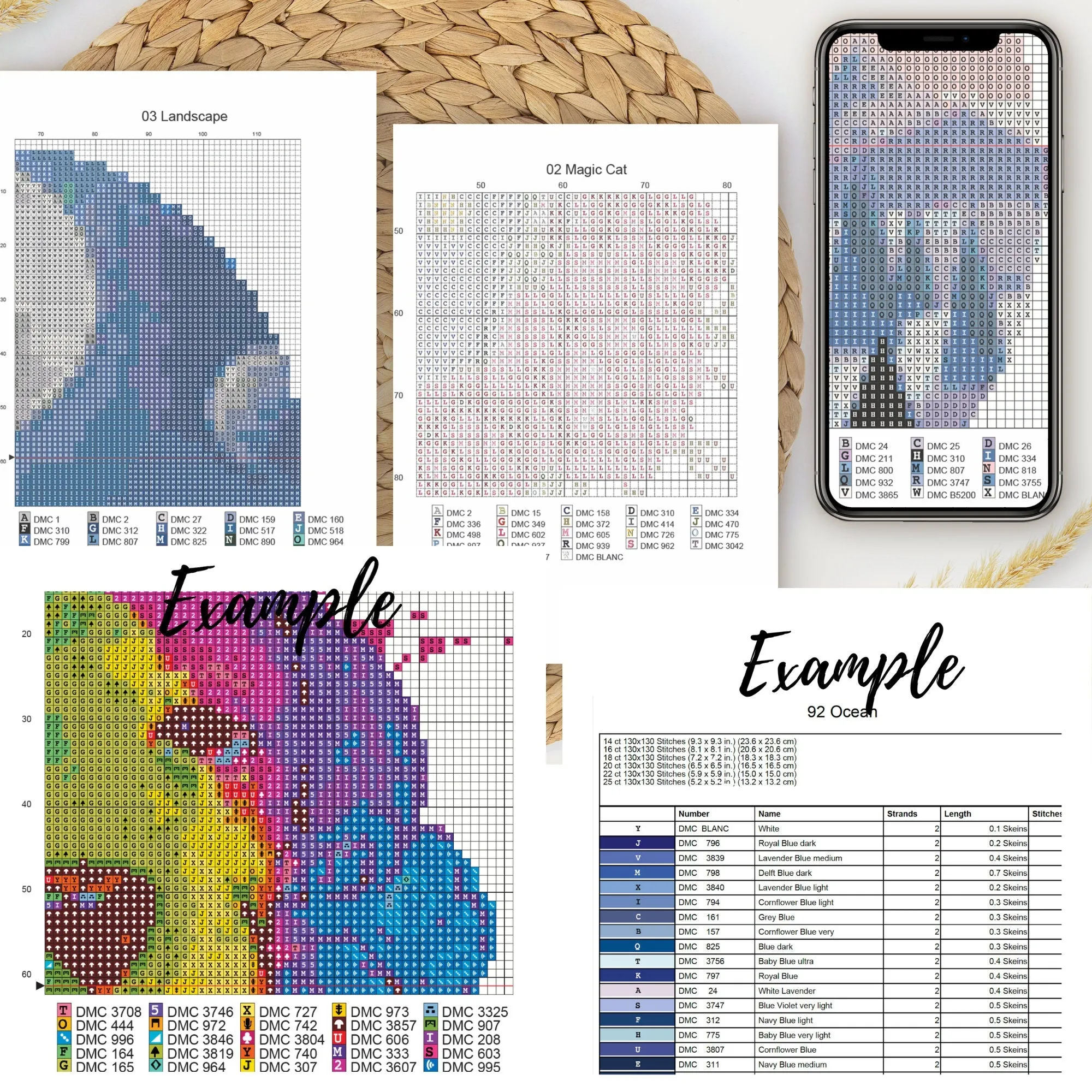 Picnic Cross Stitch Pattern #1088