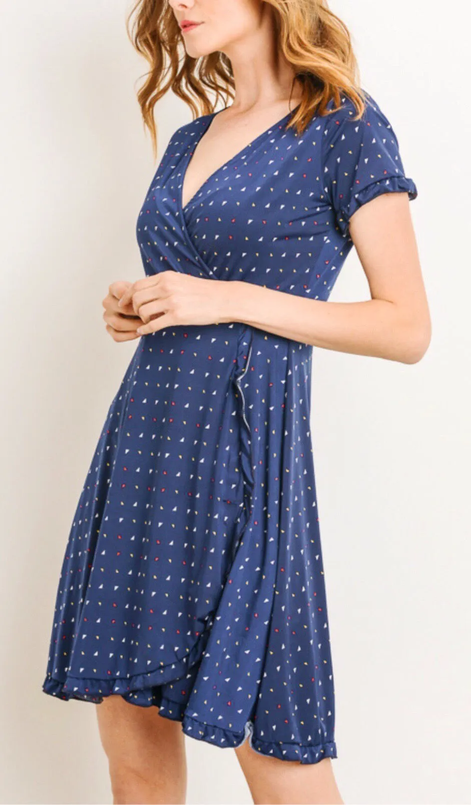 Picnic in Provence Faux Wrap Dress