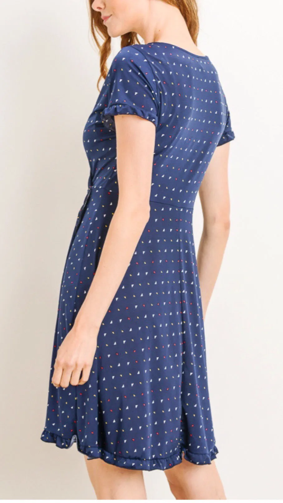 Picnic in Provence Faux Wrap Dress