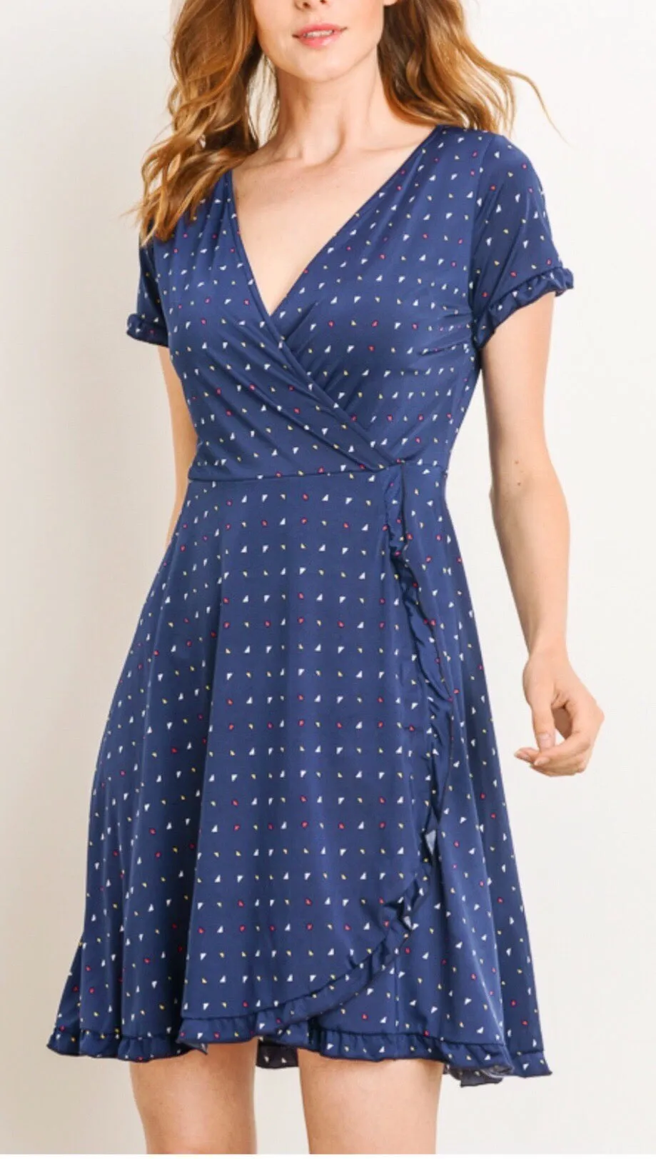 Picnic in Provence Faux Wrap Dress