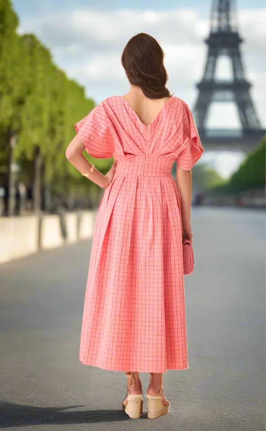 Picnic Pink Plaid Dress