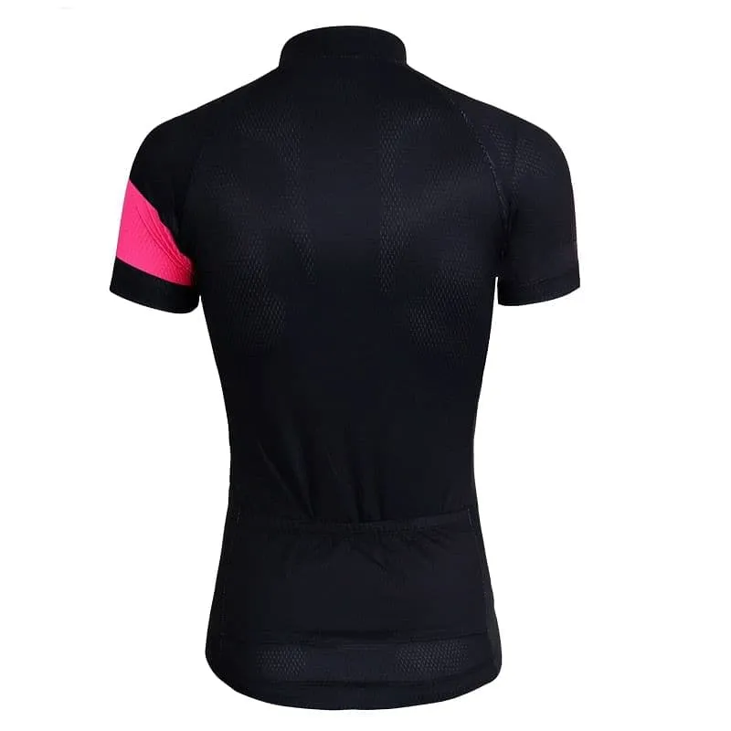 Pink Stripe Sleeve Cycling Jersey