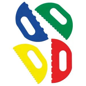 Plastic Paint Scrapers - Assorted Set of 4