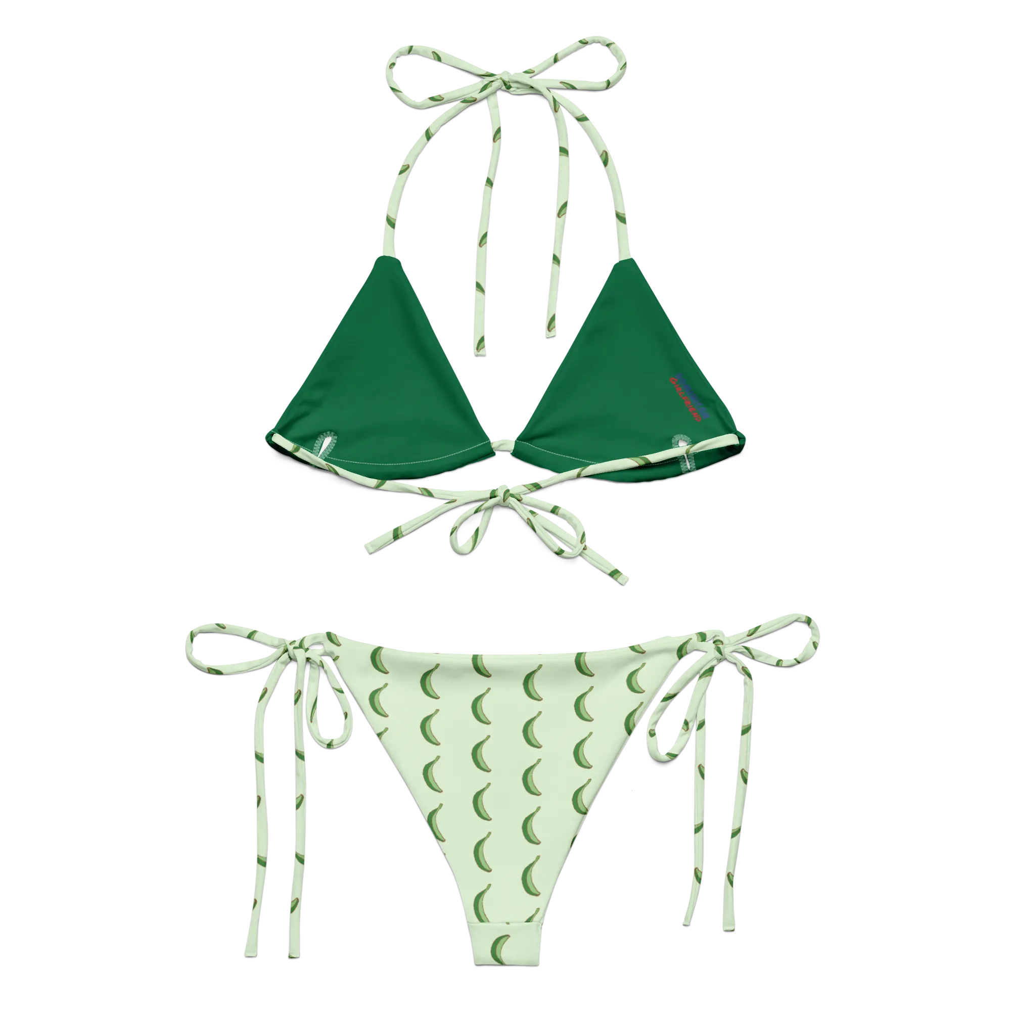 Platano Power Dominican All-over Print Two Piece String Bikini Set Swimsuit