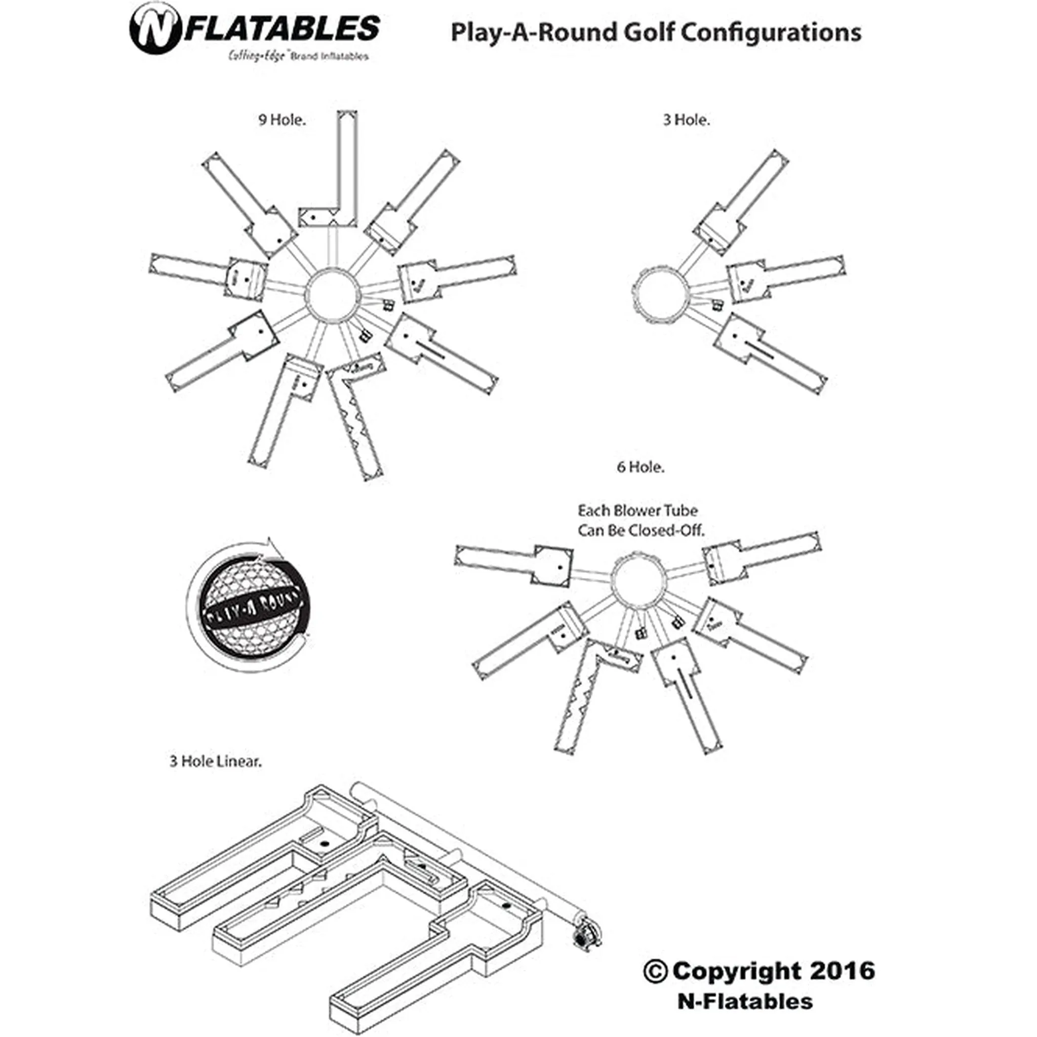 Play-A-Round Golf 3-Hole Mini Golf