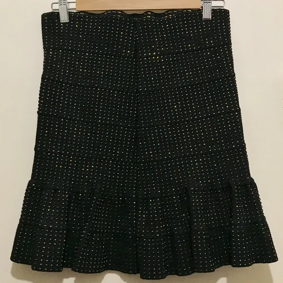 PLEASURE DOING BUSINESS Metallic Bandage Skirt