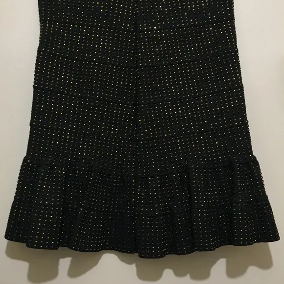 PLEASURE DOING BUSINESS Metallic Bandage Skirt