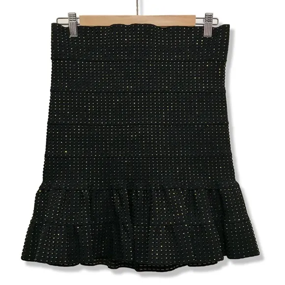 PLEASURE DOING BUSINESS Metallic Bandage Skirt