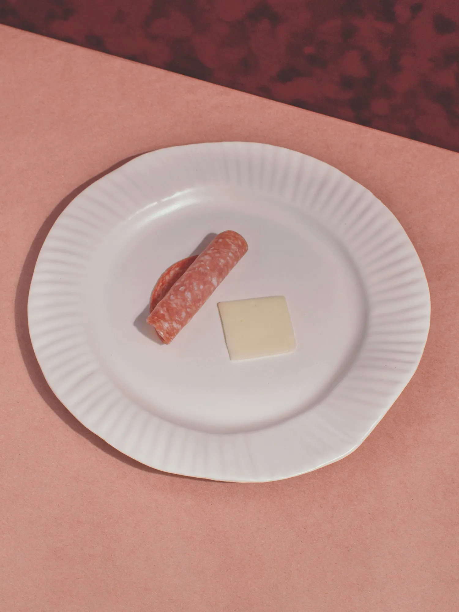 Porcelain Paper Plate, White