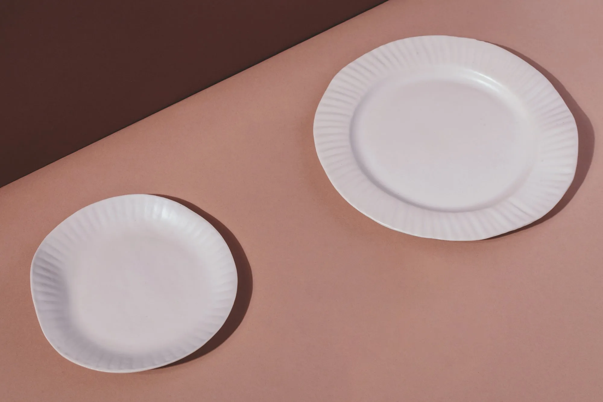 Porcelain Paper Plate, White