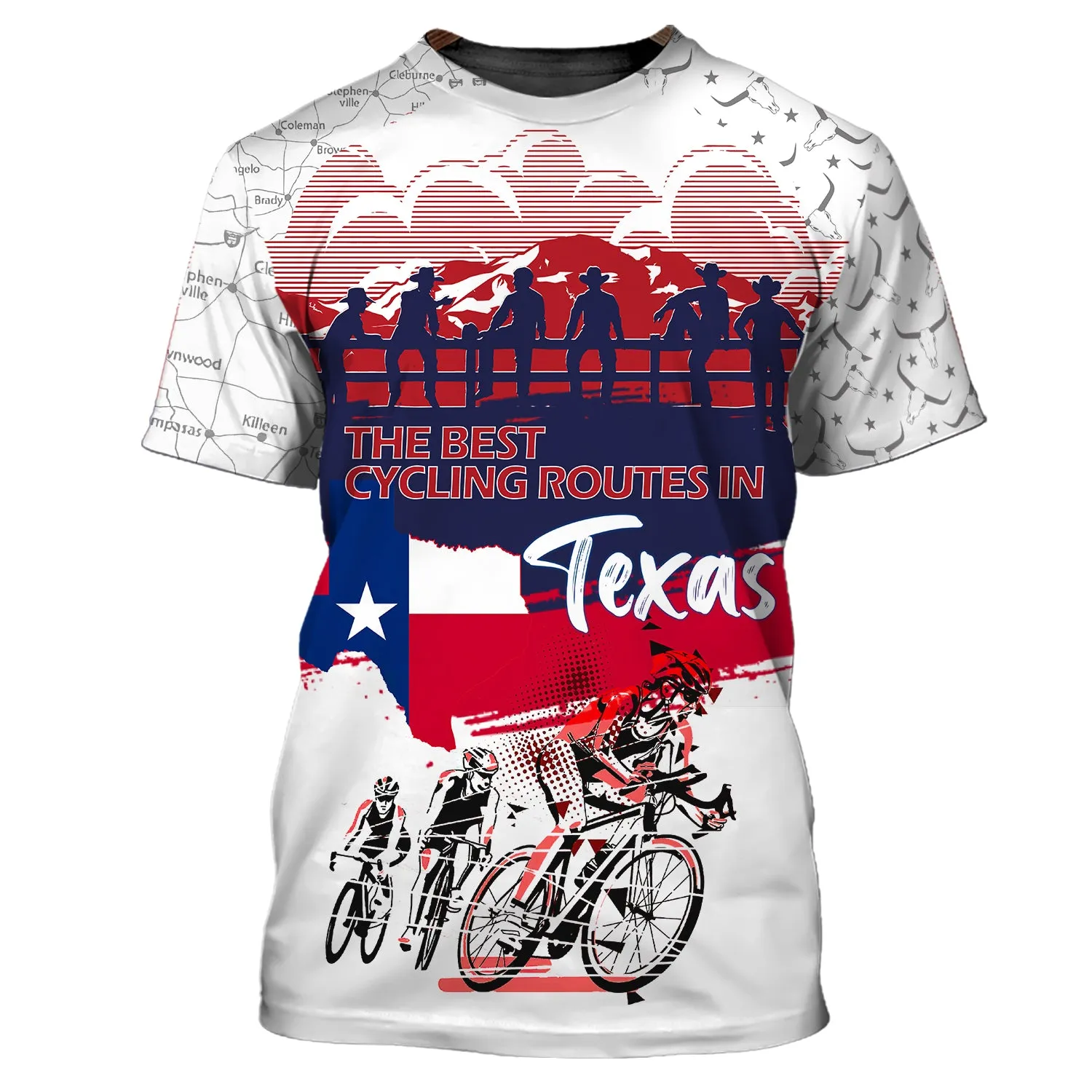 Premium Men's Cycling Tshirt Texas