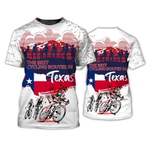 Premium Men's Cycling Tshirt Texas