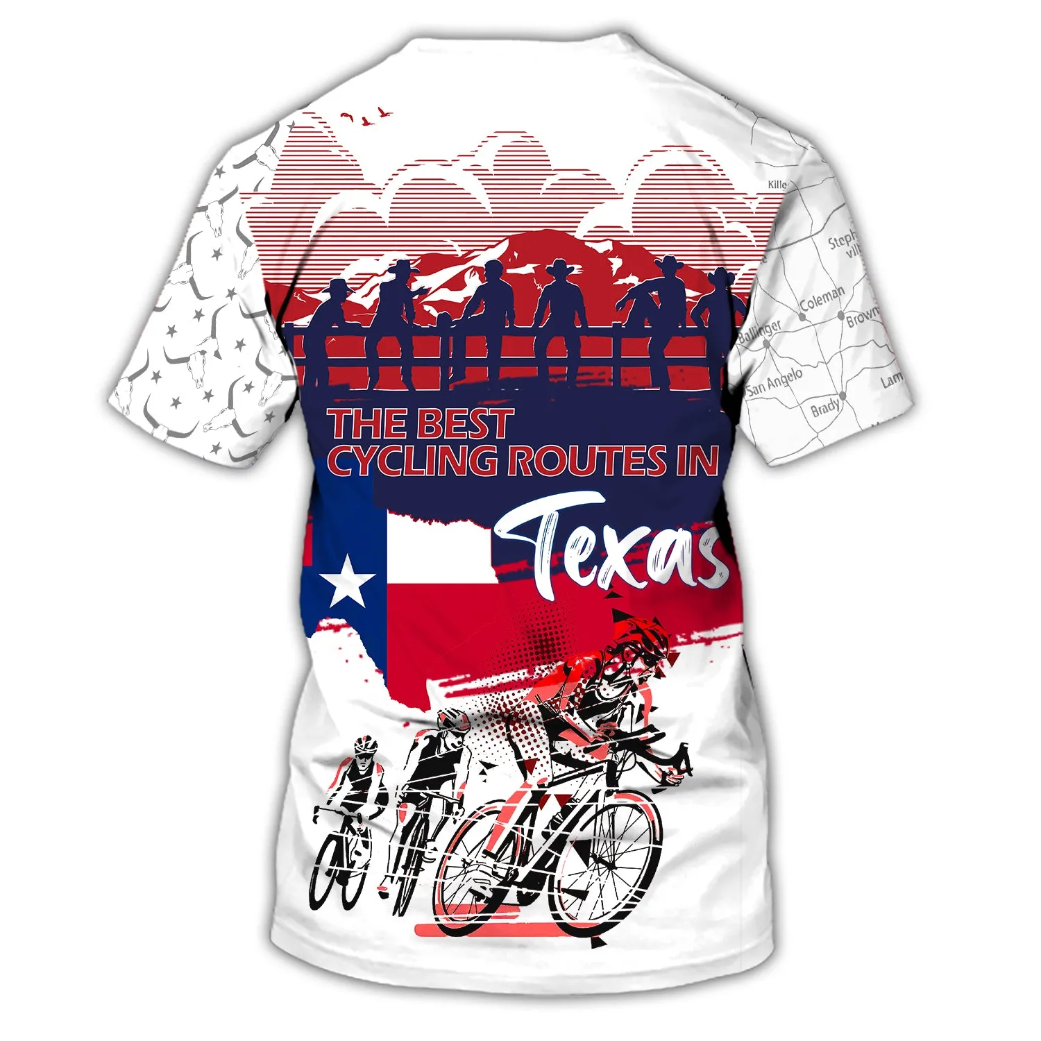 Premium Men's Cycling Tshirt Texas