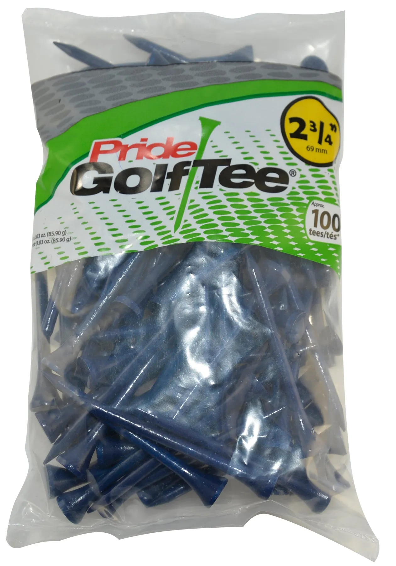 Pride Deluxe Wood Golf Tees 2-3/4"- Retail Bags