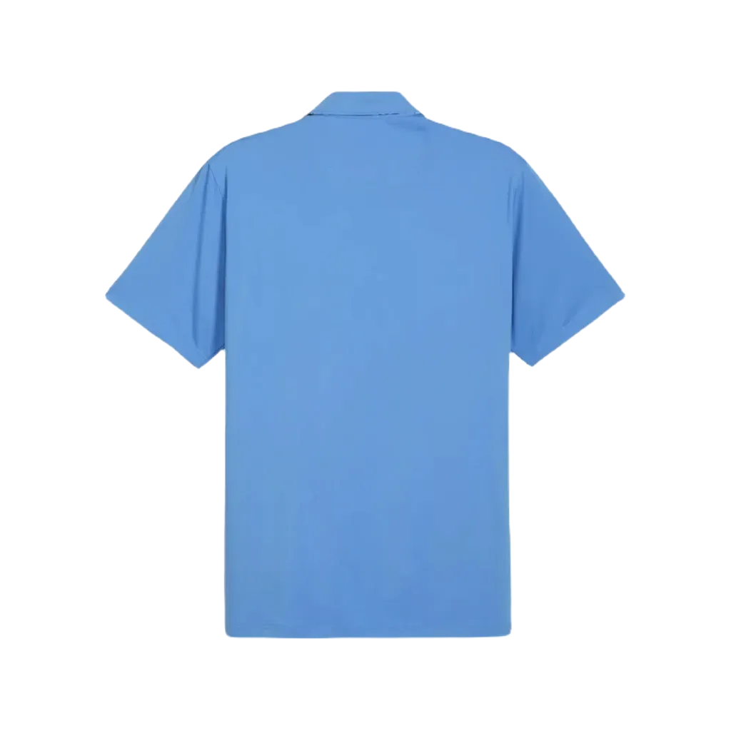 Puma AP Floral Trim Golf Polo - Blue
