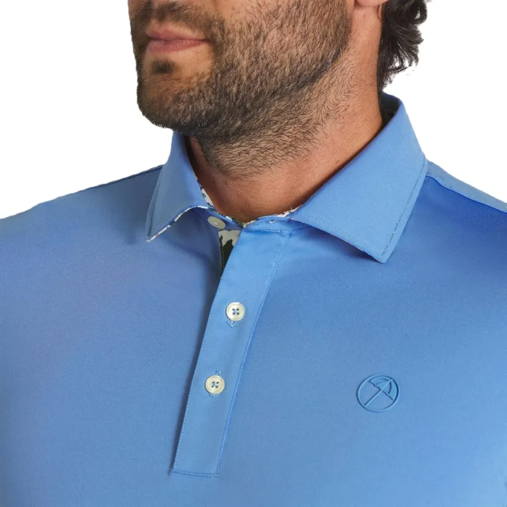 Puma AP Floral Trim Golf Polo - Blue