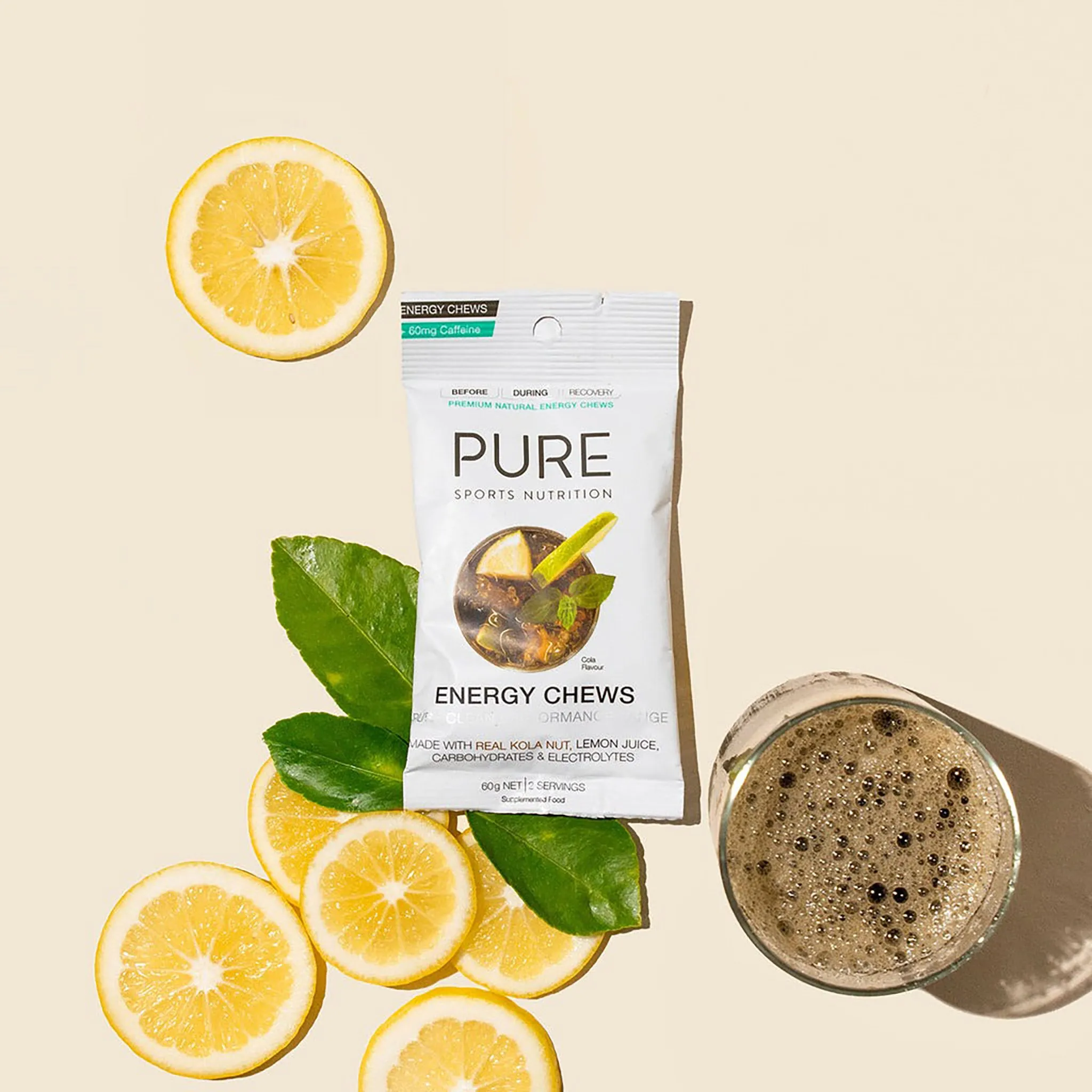 Pure Energy Chews Cola   Caffeine 60g