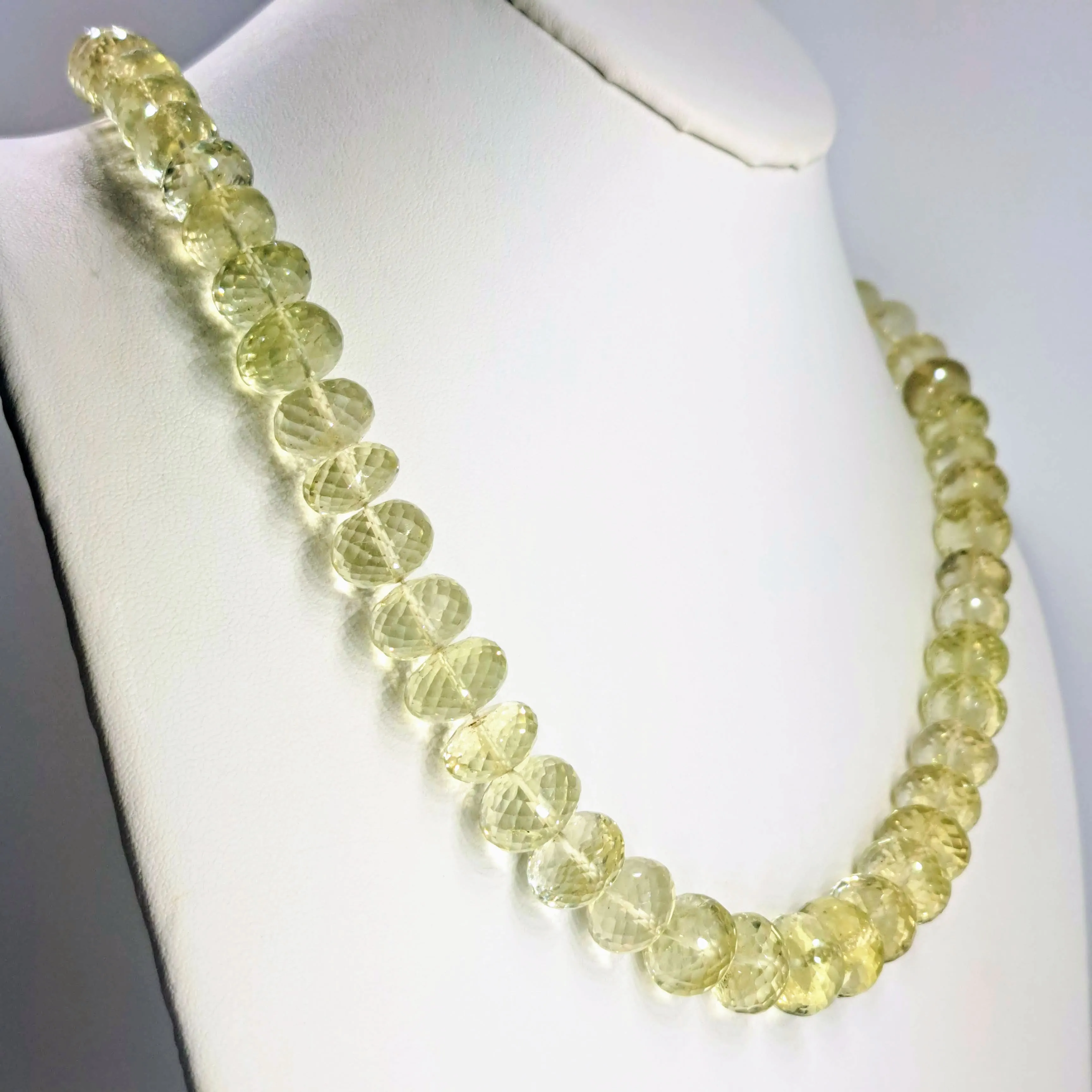 "Lots O' Lemon Drops" Necklace/Pendant - Topaz, Black Sterling