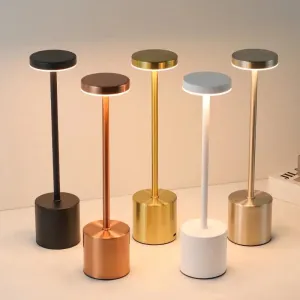 Rechargeable LED Touch Lamp with 3-Color Adjustable Ambient Light
