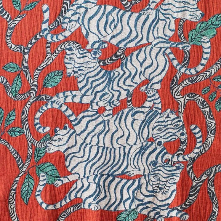 Red Tigers Blanket