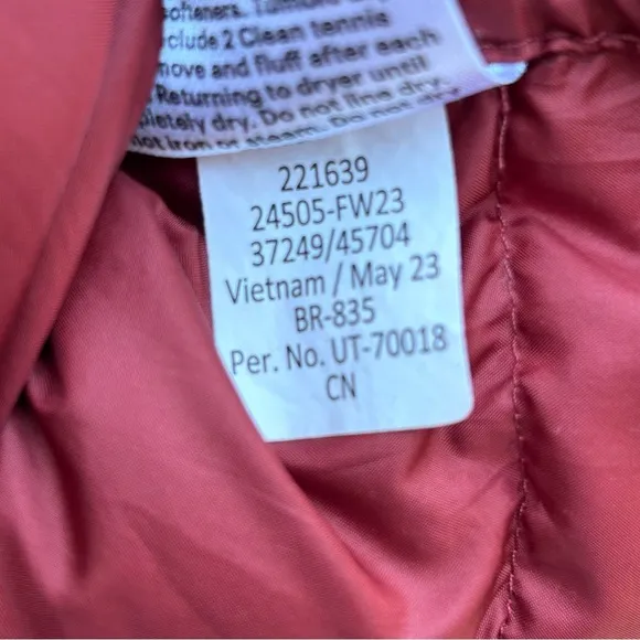REI CO-OP 650 Down Jacket | Burnt Orange | Size Small