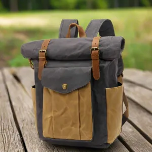 Retro Durable Travel Canvas Backpack with Multiple Pockets | Stylish and Sturdy Design