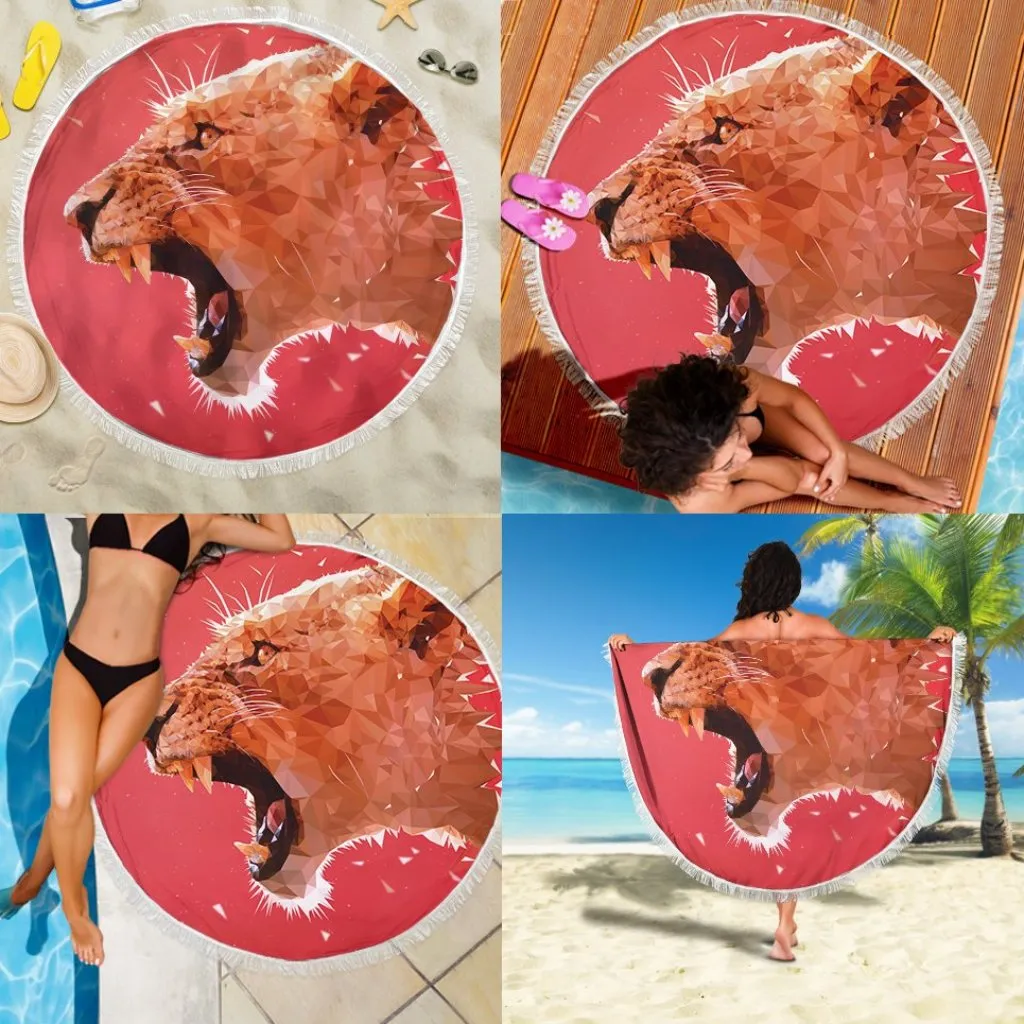 Roaring Lion Beach Blanket