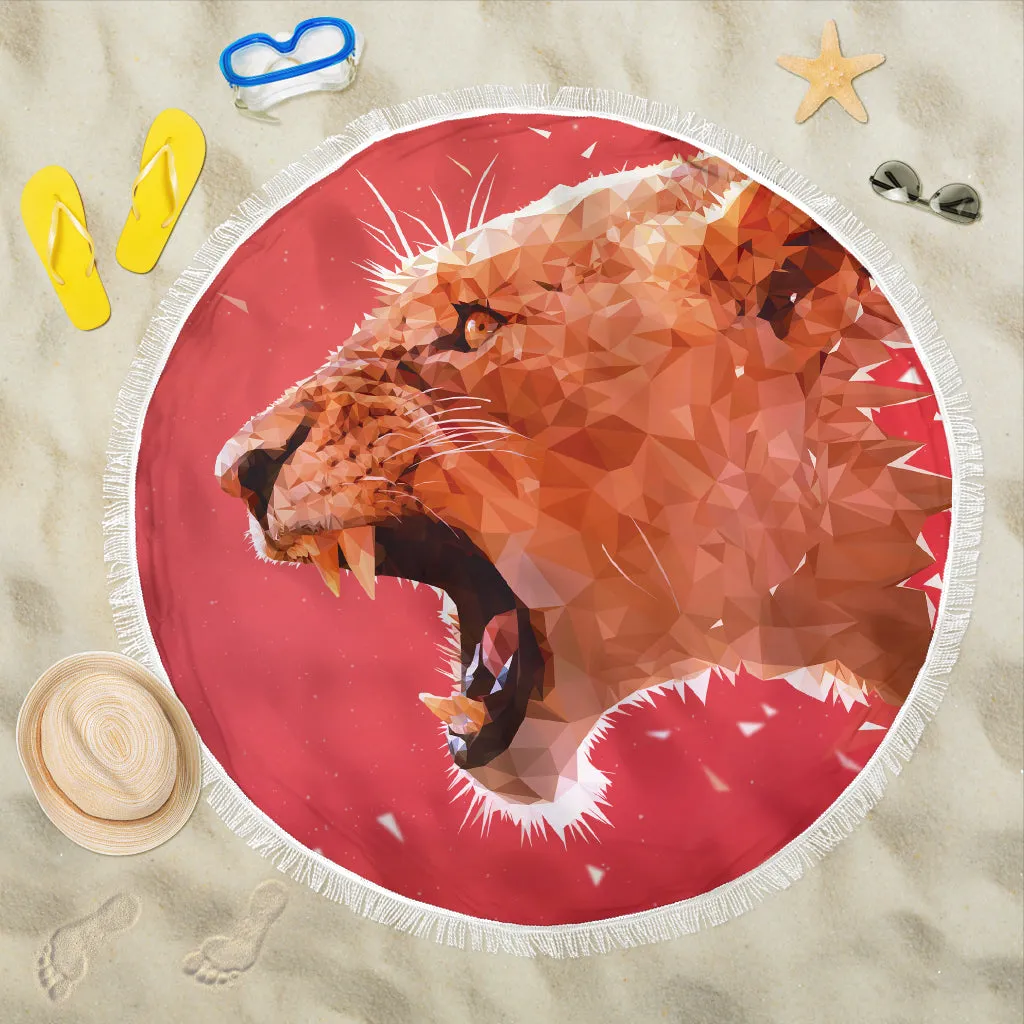 Roaring Lion Beach Blanket