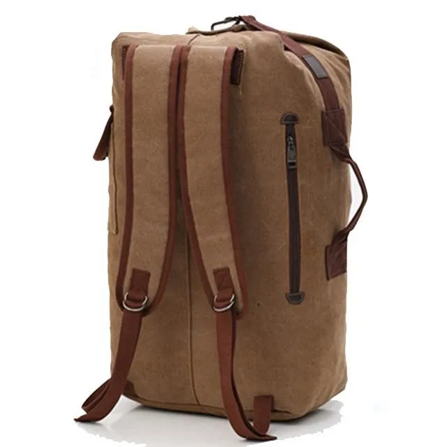 Rugged Canvas Top Loader Pack Bushcraft Backpack, Three Sizes, M/L/XL