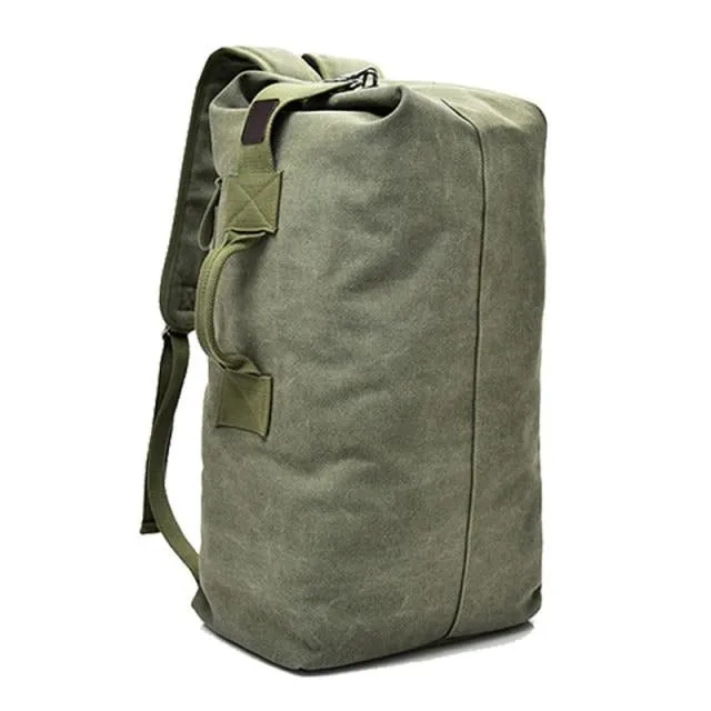 Rugged Canvas Top Loader Pack Bushcraft Backpack, Three Sizes, M/L/XL