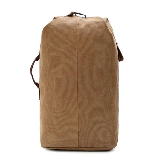 Rugged Canvas Top Loader Pack Bushcraft Backpack, Three Sizes, M/L/XL