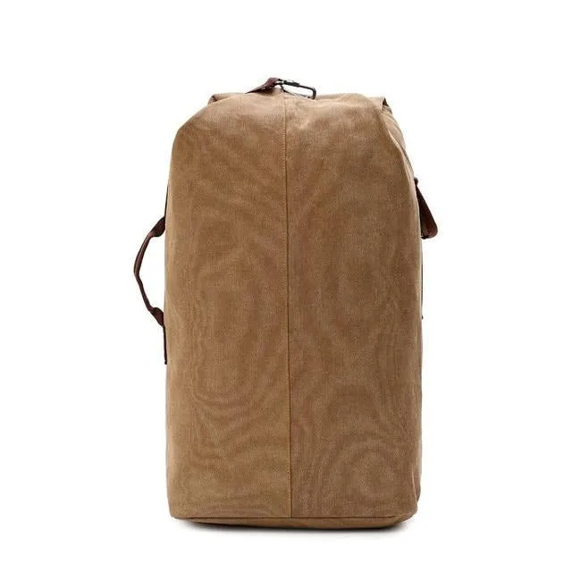 Rugged Canvas Top Loader Pack Bushcraft Backpack, Three Sizes, M/L/XL