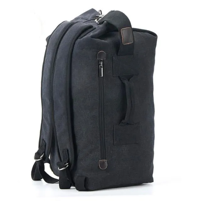 Rugged Canvas Top Loader Pack Bushcraft Backpack, Three Sizes, M/L/XL