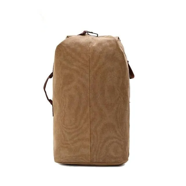 Rugged Canvas Top Loader Pack Bushcraft Backpack, Three Sizes, M/L/XL
