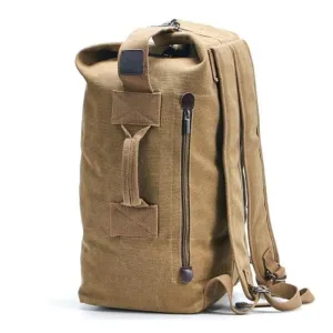 Rugged Canvas Top Loader Pack Bushcraft Backpack, Three Sizes, M/L/XL