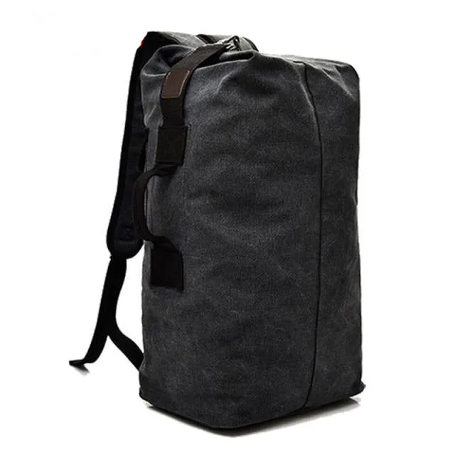 Rugged Canvas Top Loader Pack Bushcraft Backpack, Three Sizes, M/L/XL