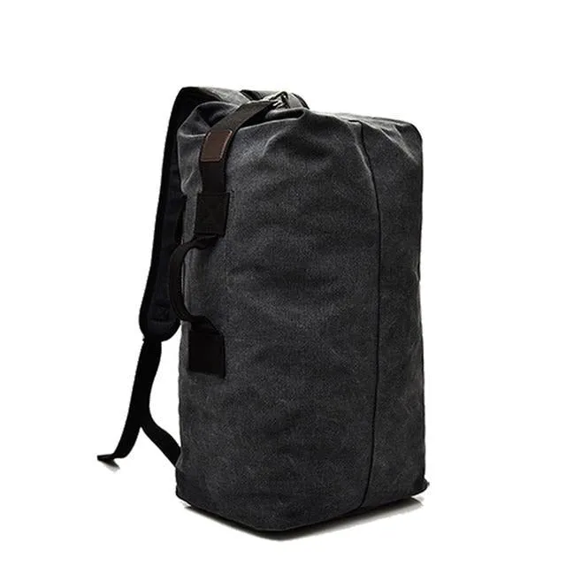 Rugged Canvas Top Loader Pack Bushcraft Backpack, Three Sizes, M/L/XL