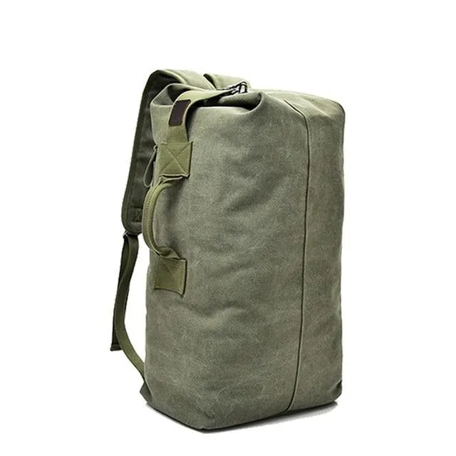 Rugged Canvas Top Loader Pack Bushcraft Backpack, Three Sizes, M/L/XL