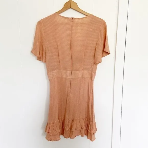Sage Sunday Beach Club dress blush polka dot L