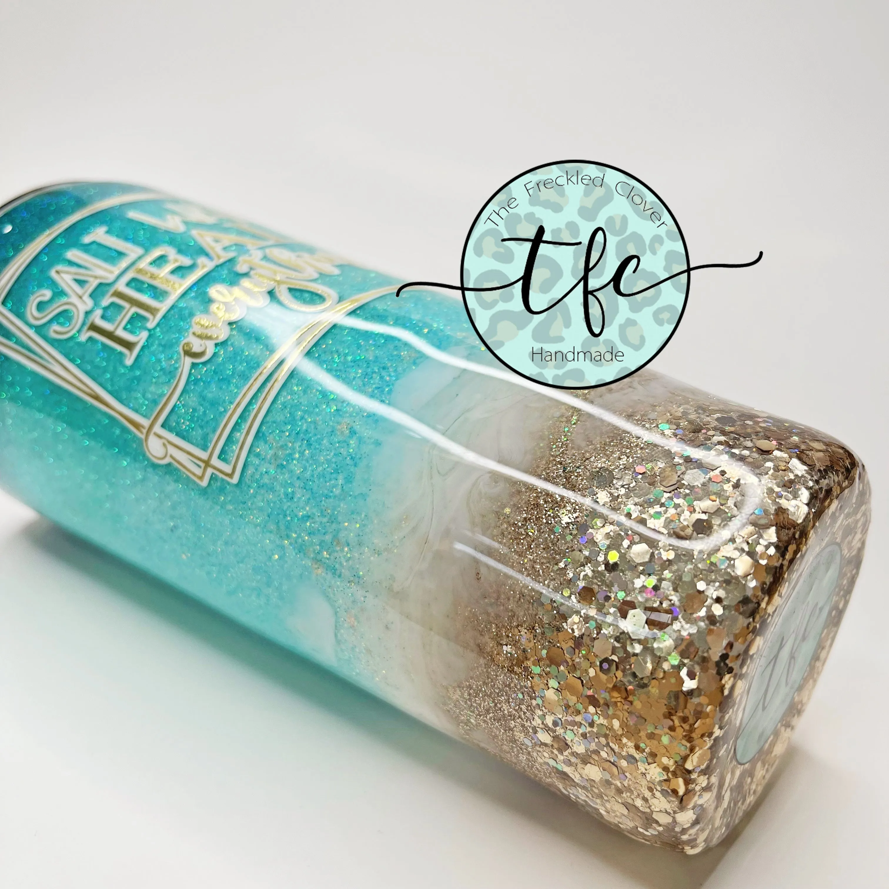 {Salt Water Heals Everything} Beach tumbler