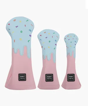 [SAMPLE SALE] Pony Tail x Tour Girl Golf Head Cover Set - Driver, Wood, Hybrid