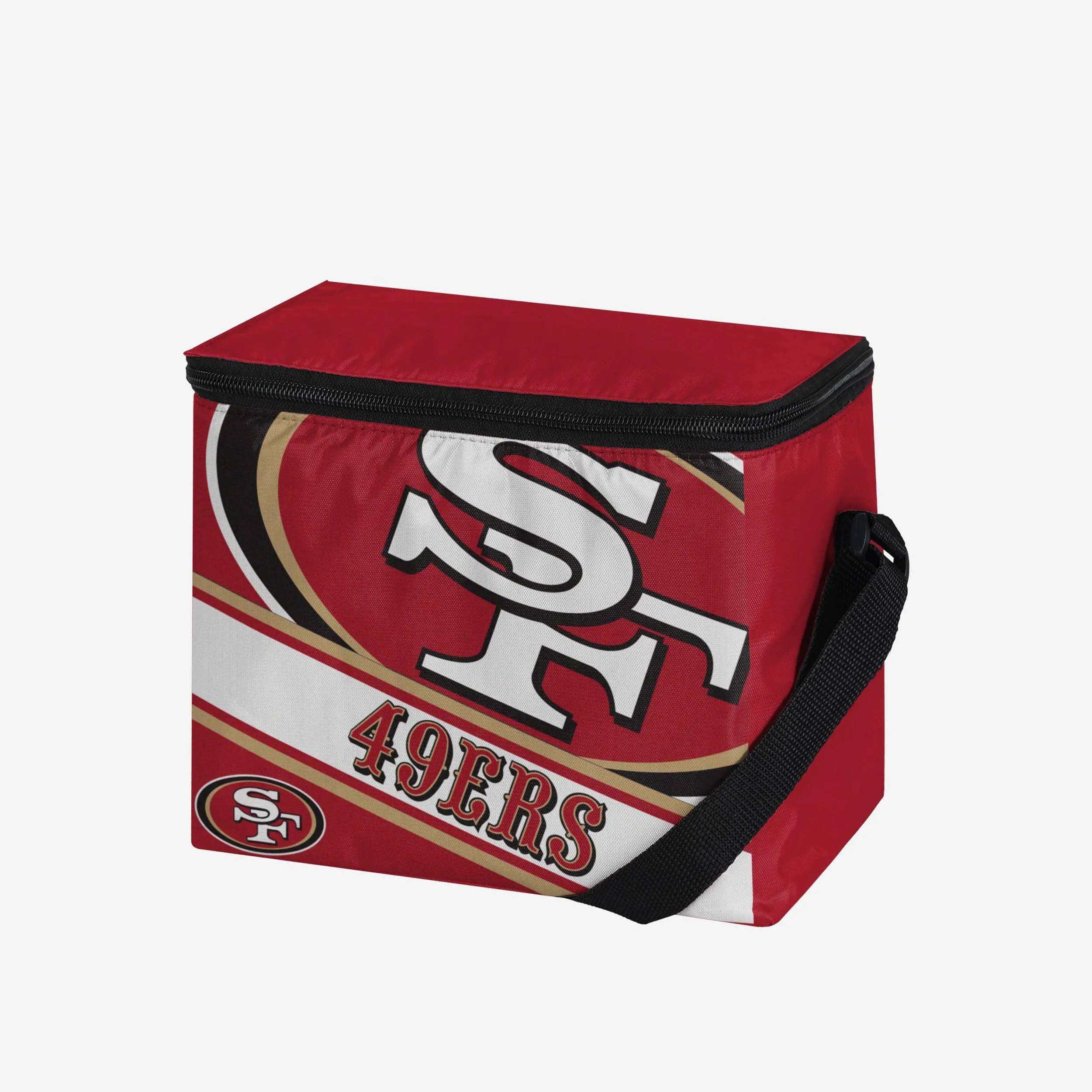 San Francisco 49ers Exclusive Big Logo Stripe 6 Pack Cooler