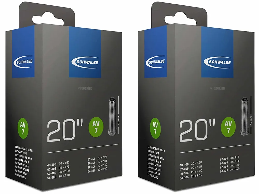 Schwalbe No. 7 Inner Tube - 20" x 1.5 - 2.5 - 2 Pack