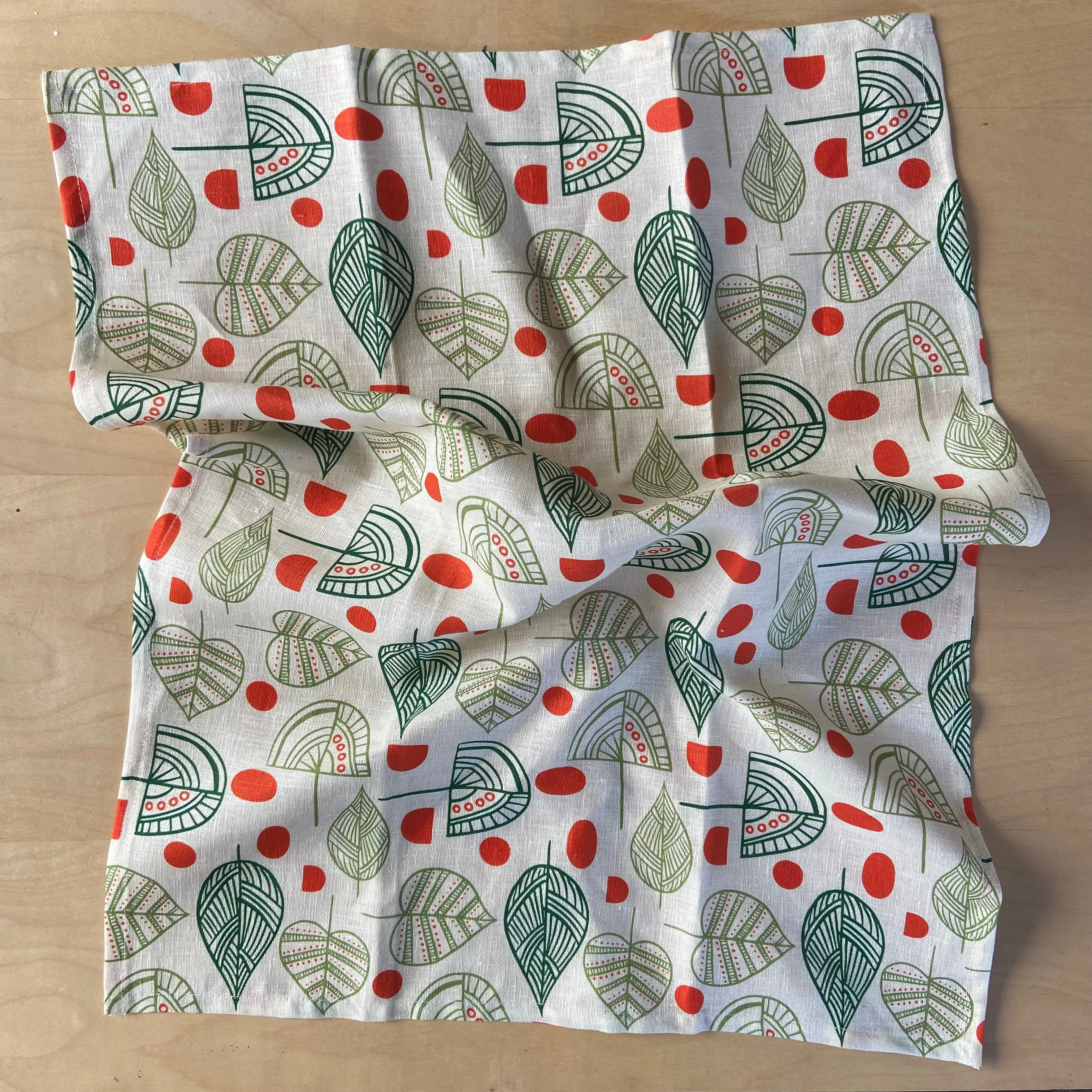 SECONDS Mod Trees Tea Towel
